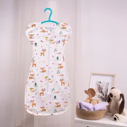 haus & kinder Printed Crib Swaddling Baby Blanket for AC Room-picture-20