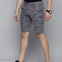 the indian garage co. Solid Men Grey Casual Shorts image 2
