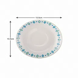 Premium Glass Cup Saucer (Set of 6) by ROXX image 5