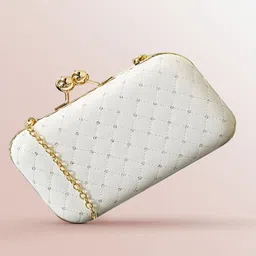 hoc Party White Clutch image 1