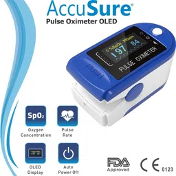 AccuSure CMS50D Finger Tip Advanced Digital Pulse Oximeter Pulse Oximeter image 3