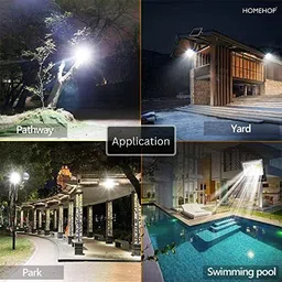 Homehop 50W Solar Led Waterproof Flood Light for Home Outdoor Garden with Remote Control image 5