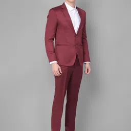 canary london Men 2-Piece Formal Suit Solid Suit image 3