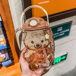 virtuous Cute Bear 1000ml Water Bottle|Sipper_kids_School_Boys_Girls|Anti-Spill Bottle 1000 ml Water Bottle-picture-48