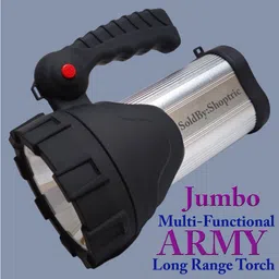 shoptric 3 km long range laser kisan blinker LED torch with 300w high brightness & 3 mode Torch image 1