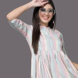 kfashionbh Women A-line White Maxi/Full Length Dress image 3