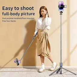GETGETO R1SL Selfie Stick Tripod PhotoGlow Tripod, Monopod Kit, Tripod Kit image 5