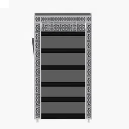 ryuga 6 Shelf Cabinet Printed PP Collapsible Wardrobe image 2