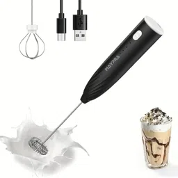 maypra 50 W Rechargeable Milk Frother & Egg Beater | 3 Speed with 2 Stainless Steel Whisks Electric Whisk-picture-14