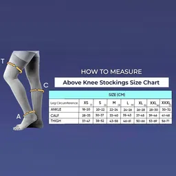 vein care Stocking for Varicose Veins - Above Knee Supoort(XS) Knee Support image 5
