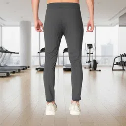 lotex Pack of 2 Men Solid, Printed Blue, Grey Track Pants image 4