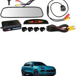 gonama LCD 4.3 Screen 4pc Car Parking Sensor Monitor Kit With Reverse Camera Sg193 In-car Camera System image 5