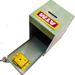 mikha Piggy Bank ATM Style, Gullak, Coin Box, Tijori for Kids Money with 2 Keys Coin Bank image 5