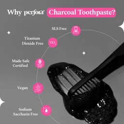 perfora Charcoal, Active Freshness,SLS & Fluoride Free, Watermelon Mint Toothpaste image 5