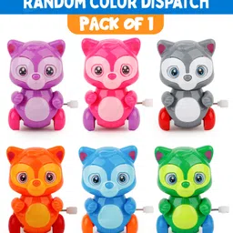 fiddlerz Wind- Up Squirrel Toy for Kids Clockwise Turn Key Vehicle Crawling Toys Rattle image 2