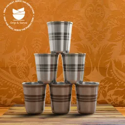 grip and serve (Pack of 6) 6Juicy/1004 Glass Set Water/Juice Glass-picture-37