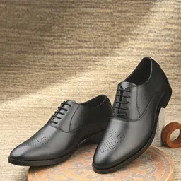 just leather Men Handcrafted Genuine Leather Regal Oxfords Shoes, Cushioned Leather Insole Oxford For Men-picture-10