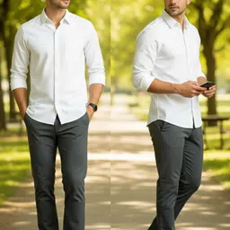 uth republic Men Regular Fit Solid Casual Shirt image 4