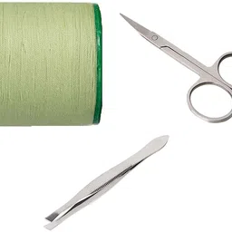harus mall Women Eyebrow Threading Thread with Stainless Tweezers and Cuticle Scissors Eyebrow Thread-picture-21