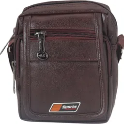 aikaa Brown Men Sling Bag Men's Sling Shoulder Bag image 1