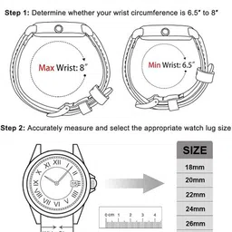 DBLACK [ZEUS] Full-Padded, Matte Finish, Premium 22 mm Genuine Leather Watch Strap image 5