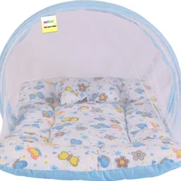 kwitchy New Born Baby Mosquito Net Bed with Cushioned Pillow image 1