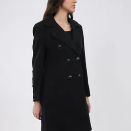 monte carlo Cotton Mix Solid Coat For Women image 3
