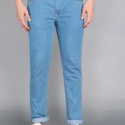 metronaut Men Slim Mid Rise Light Blue Jeans image 1