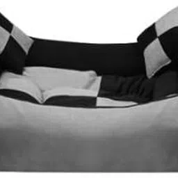 ansh enterprises Reversible Super Soft Velvet Rectangular Cat Dog Pet Bed XXL Pet Bed-picture-16