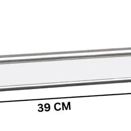 xtarx Multipurpose Stainless Steel Bathroom Wall Mounted Holder/Rack 5 in 1 Stainless Steel Wall Shelf image 2