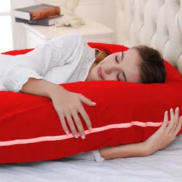 hundur store Microfibre Solid Pregnancy Pillow Pack of 1 image 2