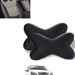 monolive Black Memory Foam Car Pillow Cushion for Mahindra-picture-39