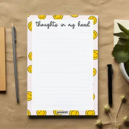 mimikry Daily Notepad Undated 120 GSM Tear-Off Planning Sheets, Checklist Productivity A5 Note Pad Ruled 50 Pages image 4