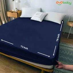 oyo baby Fitted Double Size Waterproof, Stretchable, Breathable Mattress Cover-picture-13