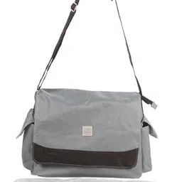 meemee Multipurpose Diaper Bag with Bottle Warmer & Changing Mat (Light Grey) Diaper Bag image 4