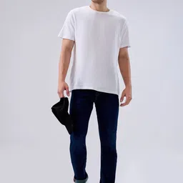 killer Men Slim Mid Rise Dark Blue Jeans image 5