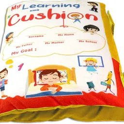 namanshu tex Learning Pillow-52 Microfibre Alphanumeric, Fruits Cushion-picture-10