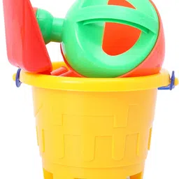 zokato Beach Toys Set for Kids 6 Pcs Plastic Bucket Animal Mold Beach set image 3