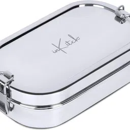 inkitch Rectangle Stainless Steel Lunch Box | Tiffin with Small Inner Steel Container 1 Containers Lunch Box image 2