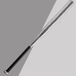 houseofcommon R.J ENTERPRISESs star Heavy Duty Natural Wood Baseball Bat baseball {silver} Willow Baseball Bat For 15+ Yrs image 1