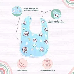 smiley mia Baby fruit feeder with teether, nibbler, finger brush & baby bib for feeding Teether and Feeder image 5