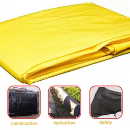 kk galaxy 12ftx18ft Triple Waterproof Tarpaulin Sheet (180 GSM) Tent - For construction work, pickup truck covers, cement ,raw material cover, two-wheeler cover image 5