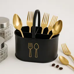 hikon Home Ikon Cutlery Holder Steel Cutlery Set-picture-17