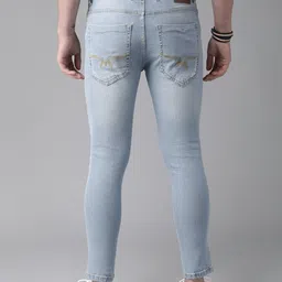 roadster Men Super Skinny Mid Rise Blue Jeans image 3