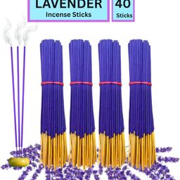 flipkart smartbuy Lavender 60 Organic Incense Sticks For Puja Meditation & Negativity Pooja Lavender Premium Agarbatti-picture-8