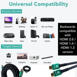 DELOX HDMI Cable 1.5 m 8k hdmi 1.5mtr image 5