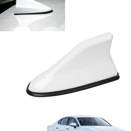 ayw Universal Radio Signal Waterproof White Shark Fin Antenna For Car Roof-226 Satellite Vehicle Antenna image 1