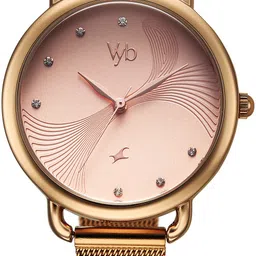 Fastrack Vyb 6.0 Classiqué Quartz Rose Gold Round Dial Women's Watch / Analog Watch - For Boys & Girls FV60091WM01-image-38