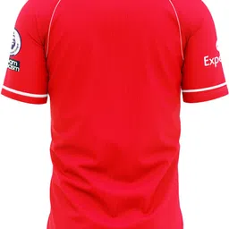 izon Men Printed Round Neck Polyester Red T-Shirt image 5