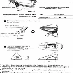 cubodeplato shark fin Antenna Black Color CDP203 Car shark fin Antenna Black Color for Suzuki Swift Dzire Satellite Vehicle Antenna image 3